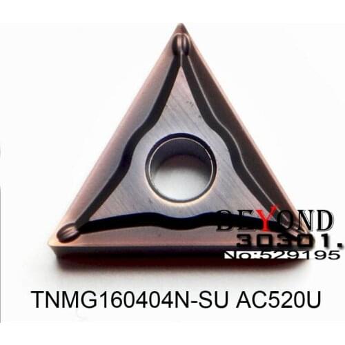 Original 10pcs TNMG 160402 160404 TNMG160402 TNMG160404 TNMG160402N-SU TNMG160404N-SU AC520U Carbide Inserts Lathe Tool