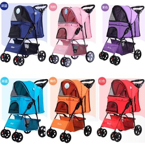 Pet stroller foldable light does not occupy the place pet stroller dog out