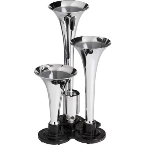 Three Tube Electronically Controlled Solenoid Valve Horn 12v/24v Air Horn Big car air Horn for Trucks/Boats/Vehicles