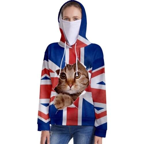 American Independence Day Comfortable New 3D Hoodies Men Women 3D Boys Girls 3D Hooded Pullovers Sweatshirts Tops and Headscarf