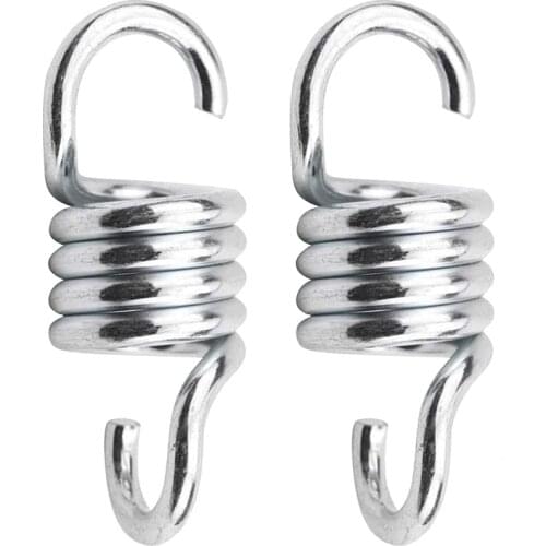 Hardened Galvanized Steel 660 LB Hammock Spring Hook Hanger Extension Spring for Hanging Hammock Chairs Porch Garden Swings