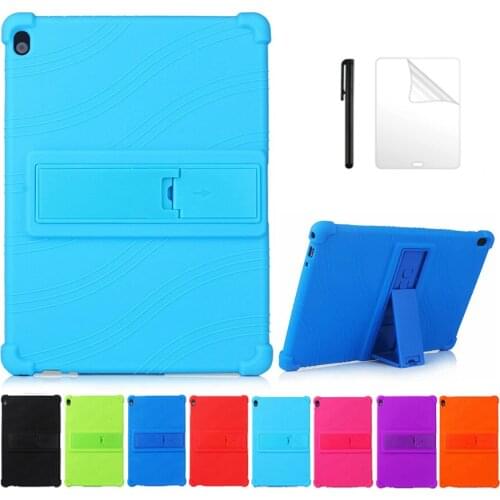 Tablet Protective Case For Lenovo Tab M10 TB-X605F X505F P10 TB-X705F TB-X705L 10.1 inch Soft Silicon Tablet Case +FilmPen