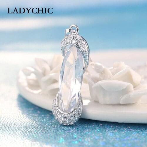LADYCHIC New Arrival Top Quality Zircon Stone Necklace Pendant for Women Girls Party/Wedding Fashionable Crystal Jewelry LN1033