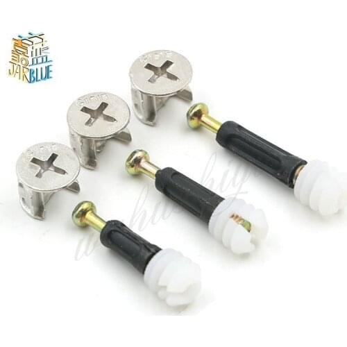 10pcs Three In One Screw, Furniture Connector, Clothes Cabinet, Desk, Link, Fixer, Eccentric Wheel Nut Connection