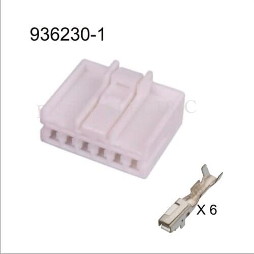 100SET 936240-1/936230-1 car wire Female cable Waterproof sheath 6 pin connector automotive Plug socket include terminals seal