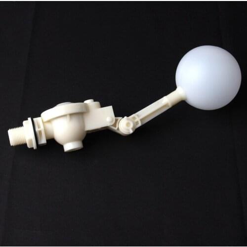 2pcs/lot 1/2" 3/4" Male Thread Long Rod Floating Ball Valve ABS Adjustable Water Level Aquarium Tank Cooling Tower Replenishing