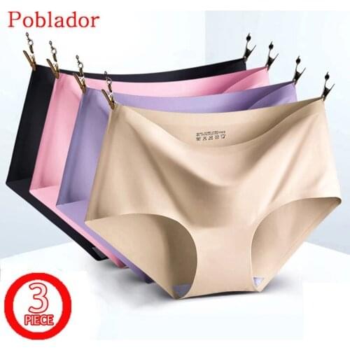 3Pcs/lot Sexy Womens Sport Panties Underwear Seamless Solid Briefs Low Waist Female Fashion Comfort Breathable Lady Lingerie
