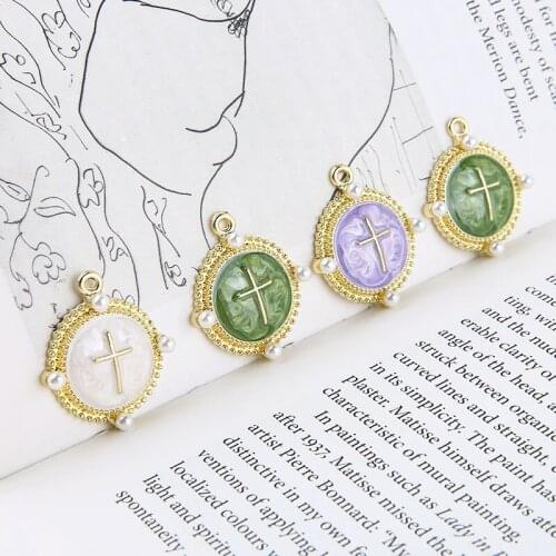30pcs/lot color fashion geometry round shape alloy floating locket charms diy jewelry earring/necklace accessory