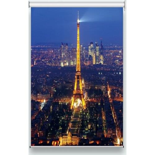 3D roller blinds City night scene Living room Bedroom bathroom decoration roller shutters on windows 2019 customize