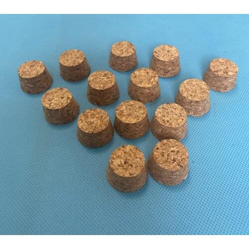 50pcs Top DIA 13mm to 39mm Wood Cork Lab Test Tube Plug Essential Oil Pudding Small Glass Bottle Stopper