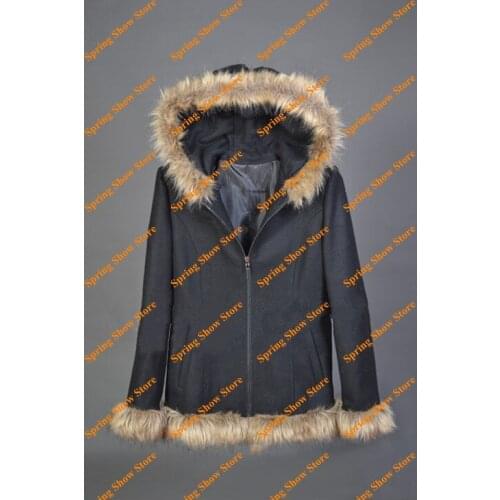 Free Shipping Durarara!! DRRR!! Orihara Izaya Cosplay Costume Black Custom Jacket