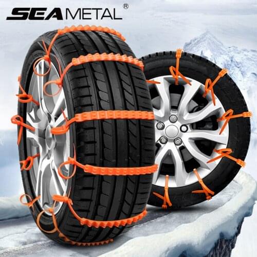 Car Tyre Chain Winter Auto Snow Chains Anti-Skid Tire Tires Universal Rubber Nylon Tire Chain Anti-Slip for Snow Ice Mud Road