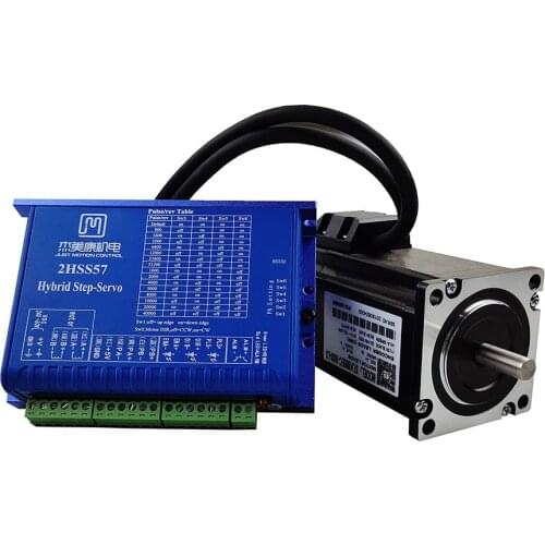 Cnc kit 2N.M hybrid step servo motor driver 2HSS57 + 57J1880EC-1000 closed-loop input voltage DC24-48V
