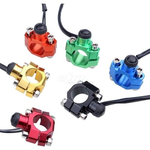 CNC Universal Handlebar Kill Switch On Off Button Rotating Bar Clamp For KTM EXC SX-F XC-F CRF KLX KXF YZF WRF RM RMZ DRZ