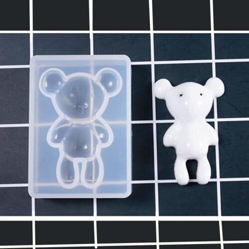 Little Cute Bear Epoxy Mold Chocolate Transparent Silicone Mold DIY Cake Decoration Tools Biscuits Mould Candy Fondant Molds