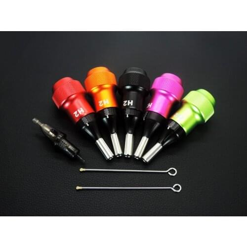 Recommend!!!2019 Hot item Tattoo Grip Cartridge H2-30MM Adjustable Cartridge Grips Tattoo Aluminum Alloy Machine Grips Tubes Fre