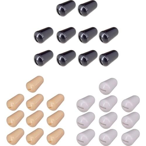Pack of 10 pcs Plastic Guitar Toggle Knobs Cap for SQ for ST Guitar DIY Replacement Parts