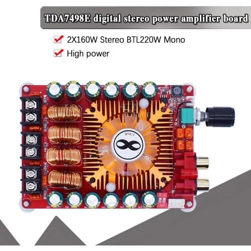 WAVGAT TDA7498E 2 X 160W BTL220W mono power digital stereo amplifier AMP board Dual Channel Audio Module