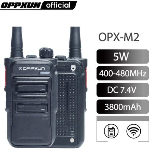Original OPPXUN OPX-M2 Mini Walkie Talkie for Police Use Long Range Portable Ham Radio Station DMR Two Way Car Cb Radio Telsiz
