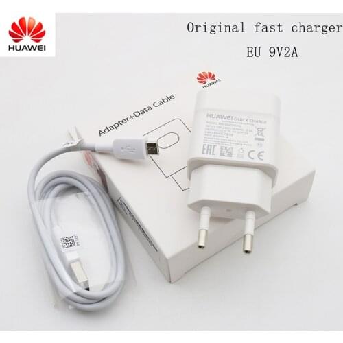 Original Huawei 9V/2A QC 3.0 Fast Charger Wall Adapter Micro USB Cable For P7 p8 p9 p10 lite mate 7 8 Honor 5X 6X 8x 7x y6 y7 y9