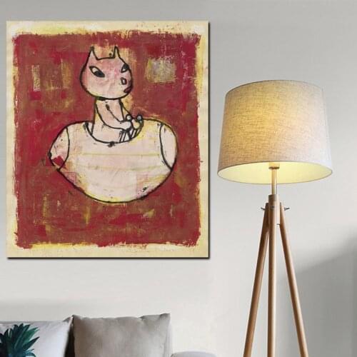 Print Canvas Pop Art Yoshitomo Nara Cartoon Sleepwalking Doll Drawing Japanese Painting Pictures Poster For Baby Kids Room Decor
