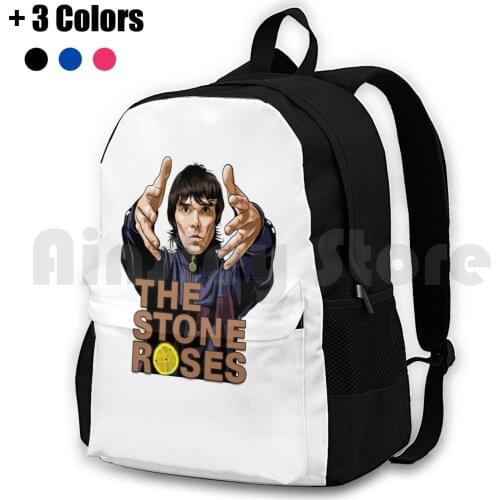 Ian Brown , The Stone Roses Outdoor Hiking Backpack Waterproof Camping Travel Ian Brown The Stone Roses Music Indie