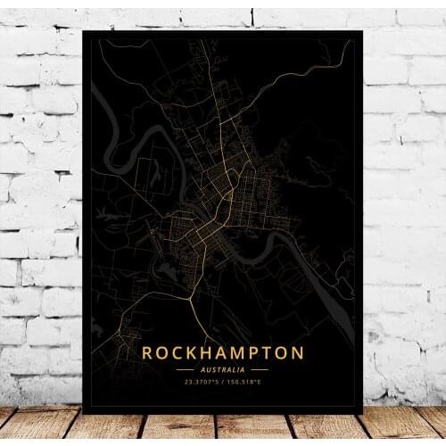 Port Macquarie Rockhampton Shepparton Sunshine Coast Sydney Tamworth Australia Poster