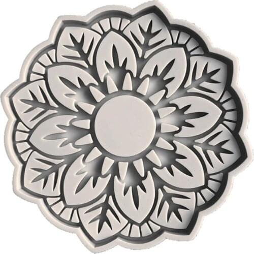 Flower Shaped Hollow Coaster Epoxy Resin Mold Cup Mat Tea Mug Pad Silicone Mould Handmade DIY Crafts Decorations Tools