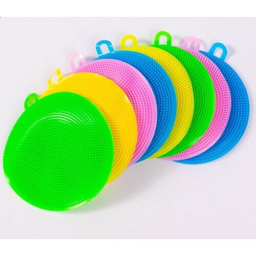 Silicone Dish Cloth Non Oily Kitchen Special Dishwashing Brush Dishwashing Cleaning Brush Scouring Pad Dishwashing Brush And Rag