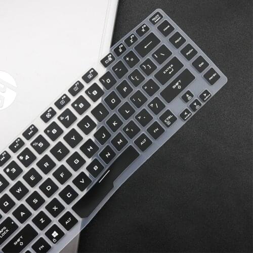 Silicone laptop Keyboard Cover Protector Skin for ASUS ROG Strix G15 GL542LI GL542LU GL542LV GL 542 GL542 LU LV LI 15.6 inch