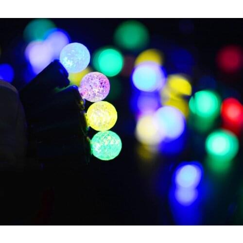 50LEDs/7m Solar Powered Fairy Lights Christmas Street Garland Led String Strip Light Outdoor Waterproof For Garden Wedding Lamp