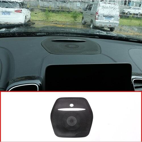 Aluminum Alloy Car Styling Dashboard Audio Speaker Net Cover Trim for Mercedes Benz GLE 320 GLS 400 ML 350 GL Car Accessories