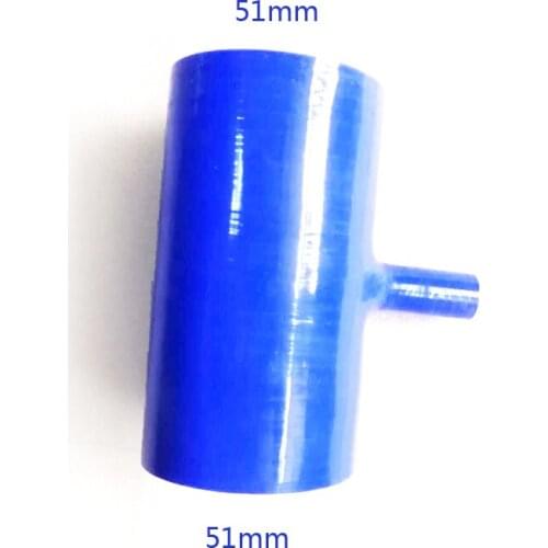 T Piece Silicone Hose 51mm T Shape Tube Pipe Small port 8-40mm vehicle modified turbocharged intake pipe