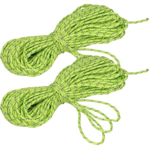 2pcs 20m Tent Rope Outdoor Reflective Awning Cord Canopy Rope Outdoor Parachute Lanyard Camping Hiking Tent Rope