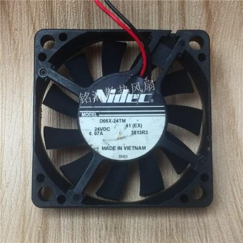 Nidec D05X-24TM 41(EX) Server Cooling Fan DC 24V 0.07A 50x50x10mm 2-wire