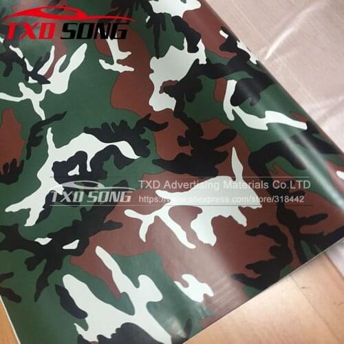 Good Quality Tree Camouflage Vinyl Wrap Film Auto Sticker Vinyls Film Camouflage Car Wrap Size 10/20/30/40/50/60x152CM/Lot