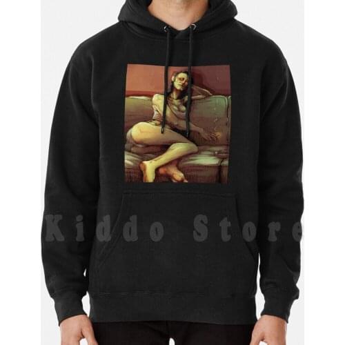 Isabel hoodie long sleeve Pinup Up Smoking Girls Womens