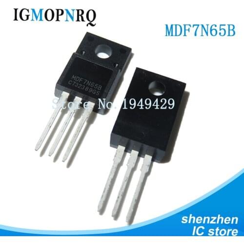10PCS MDF7N65B TO-220 MDF7N65 TO-220F 650V 7A new