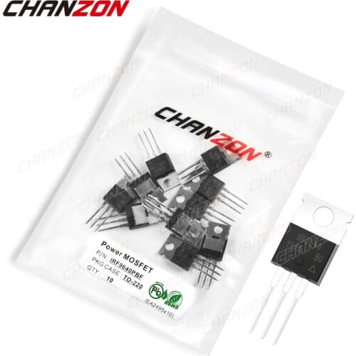 10Pcs IRF9640PBF TO-220 IRF9640 Power Mosfet Transistor Bipolar Junction BJT Powerful Triode Tube Fets IRF 9640PBF -11A -200V