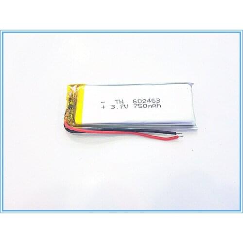 3.7V,750mAH,[602463] PLIB; polymer lithium ion / Li-ion battery for dvr,GPS,mp3,mp4,cell phone,speaker