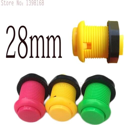 50pcs Arcade Durable Push Button 28 mm push button no sanwa push button DIY Arcade fighting game kit