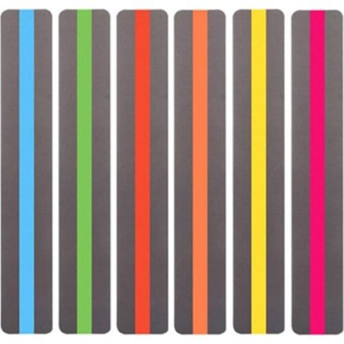 6pcs Reading Guide Highlighter Strips Colored Overlays Colorful Bookmarks Tracking Rulers Helps with Dyslexia for Kids Teacher