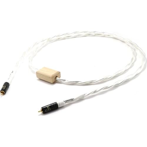 Yter Odin Reference75Ohm Digital Coaxial Audio cable with gold plated RCA plug cable digital audio cable digital cable