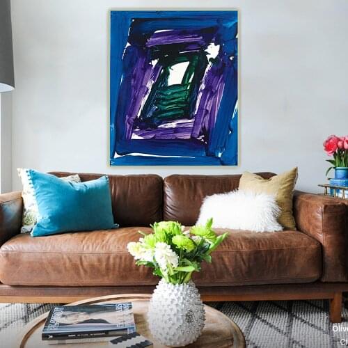 Citon Sam Francis《Untitled, 1979》Canvas Art Oil Painting Abstract Artwork Poster Picture Wall Decor Background Home Decoration