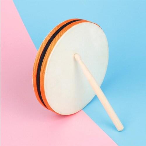 2021 Wooden Sheepskin Hand Drum Beat Drums SY-98 Orff Musical Instrument Material: wood + sheepskin