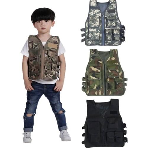 Airsoft Camouflage Childrens Clothing Kids Vest Battleground Army Fan CS Outdoor Survival Childrens Vest Armor Tactical Vest