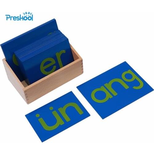 Baby Toy Montessori Sandpaper Letters Chinese Vowel with Box Early Preschool Brinquedos Juguetes