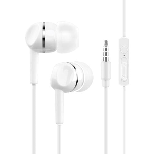 For Apple Android Boxed Smart Tuning Mobile Phone Headset In-Ear Stereo Wire Earbuds Sports Earphones