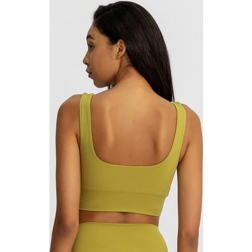 Heyyga Women Push Up Soft Nylon Padded Workout Athletic Yoga Bras S-XL FREEDOM Widen Straps Running Fitness Gym Sport Bras Top