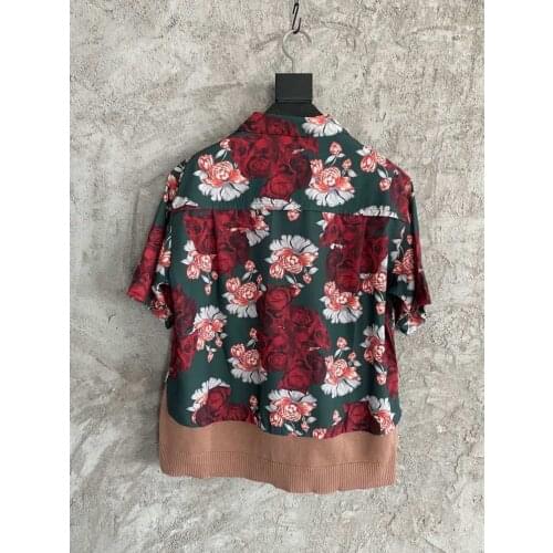 IK0341 Fashion Mens Shirts 2021 Runway Luxury famous Brand European Design party style Mens Clothing